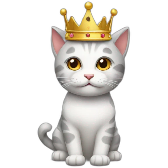 cat with crown emoji