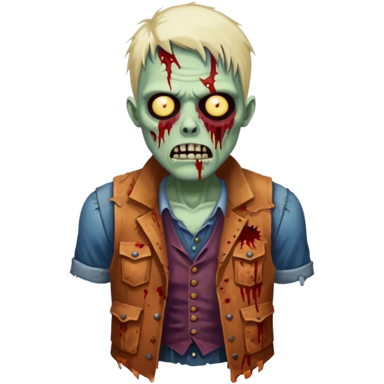 zombie in vest emoji