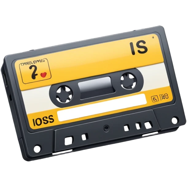 Realistic VHS tape emoji