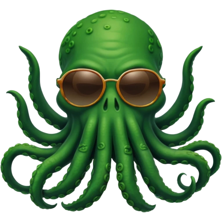 cthulhu with tentacles and sunglasses emoji