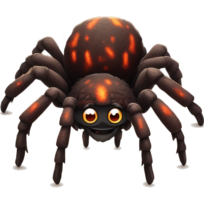 Lava themed tarantula emoji