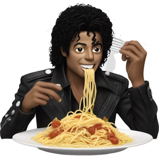 Michael Jackson eating spaghetti  emoji