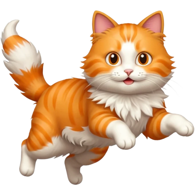 Un chat qui saut emoji