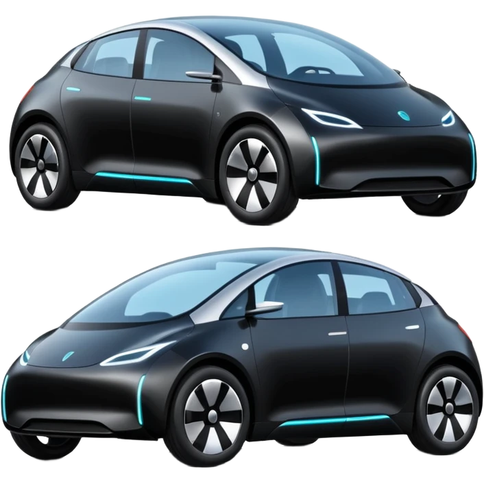 extra big Modern autonomous electric car emoji