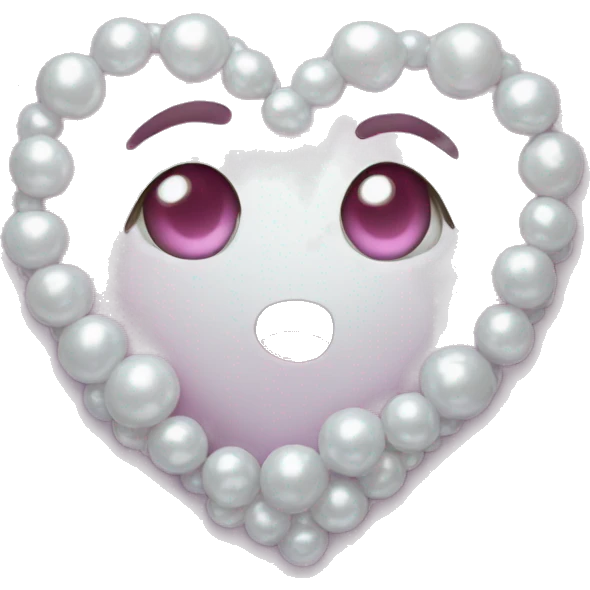 pearl heart emoji