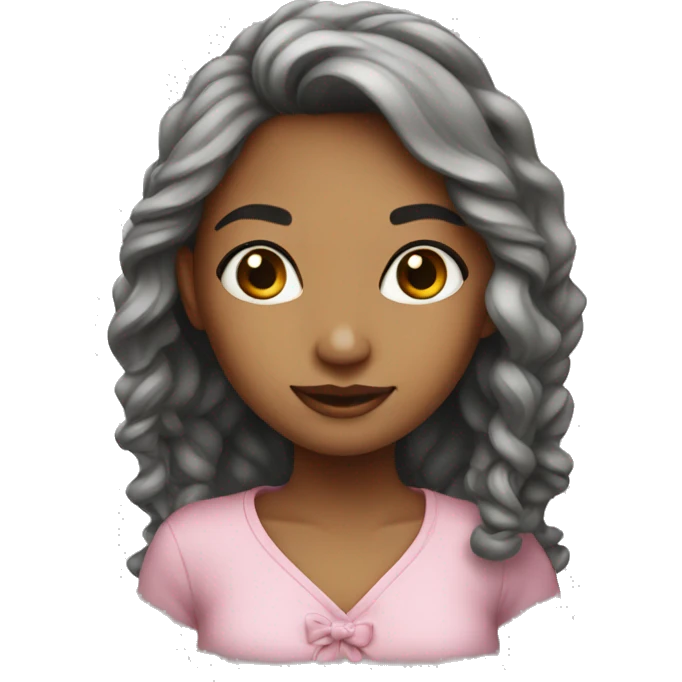 Cute girl rose emoji