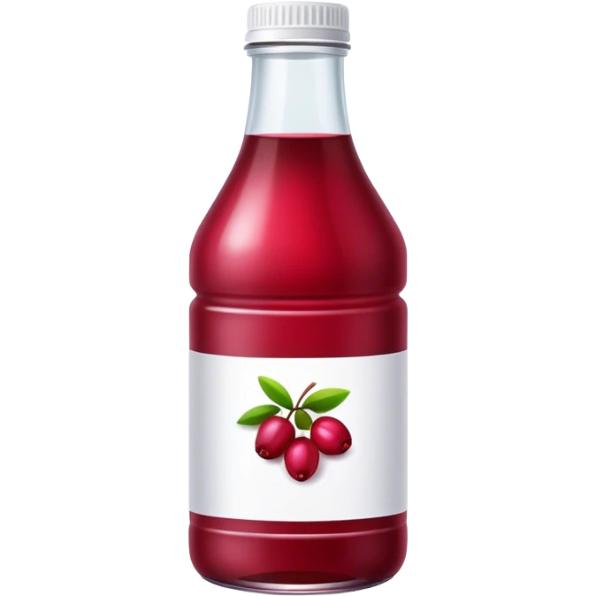 Bottle cranberry juice emoji
