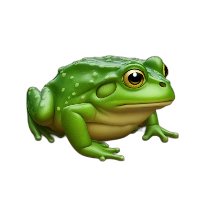 Crapaud sur grenouille emoji