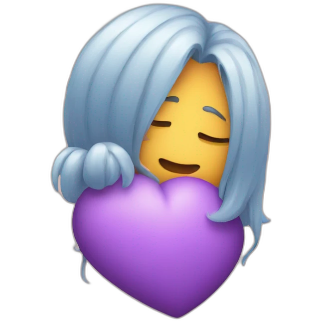 Kiss with hug emoji