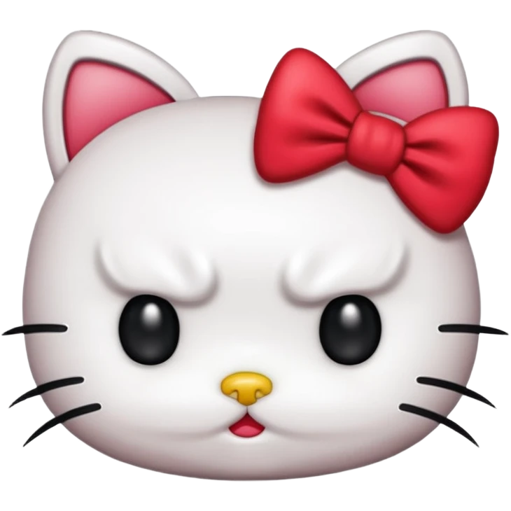 Angry hello kitty  emoji