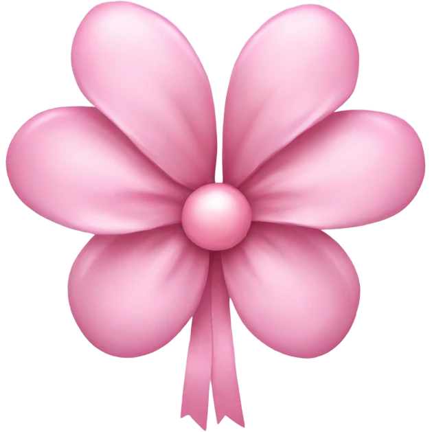 Pink pastel flower with boe emoji