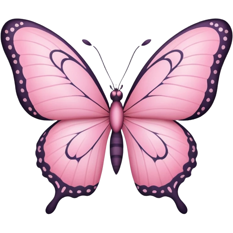Pink butterfly emoji