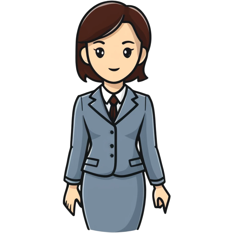 Woman working in office, professional emoji