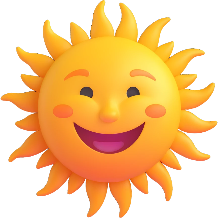 smiling sun emoji