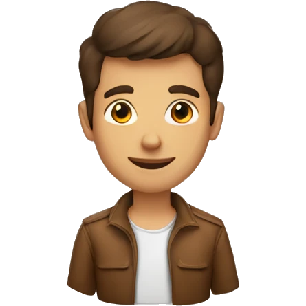 homme brun emoji