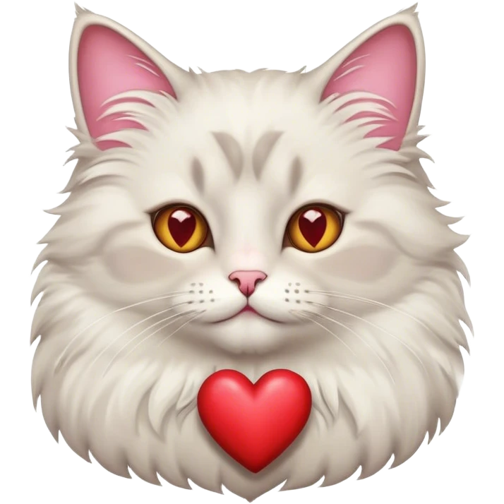 Cat with a heart emoji