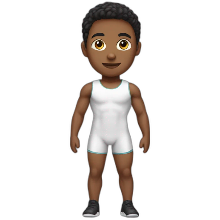 sporty boy in leotard emoji