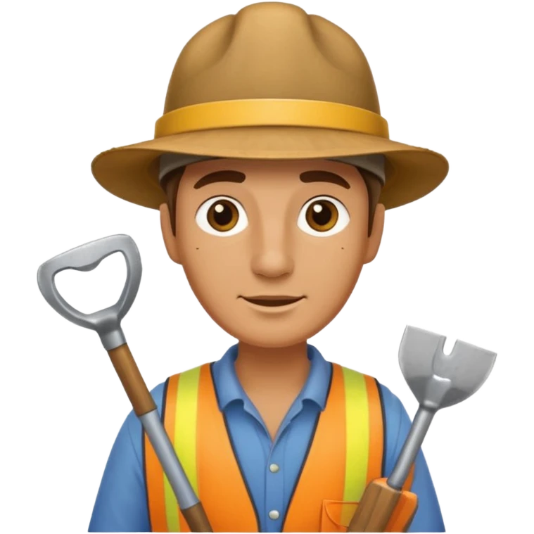Field Digger with Shovel from Archaeology Team emoji