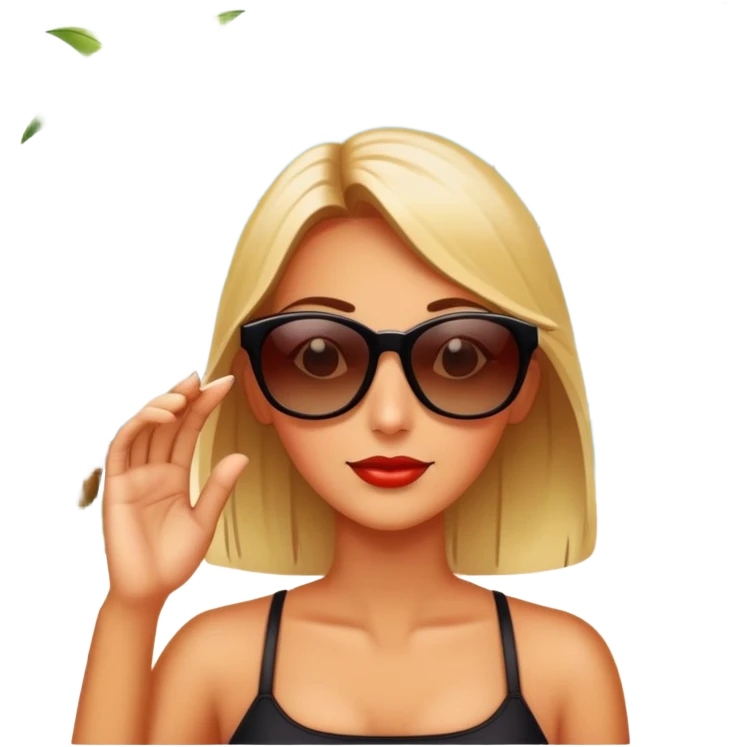 Palm trees and lady bugs emoji