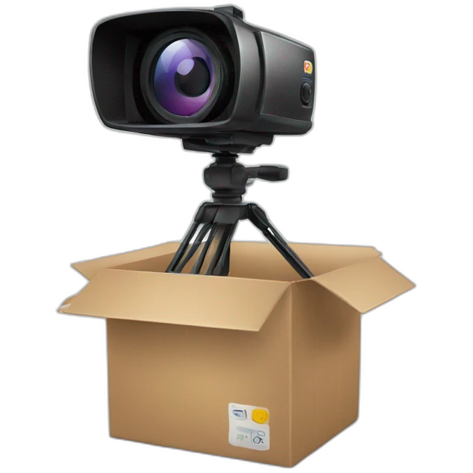 box with video camera emoji