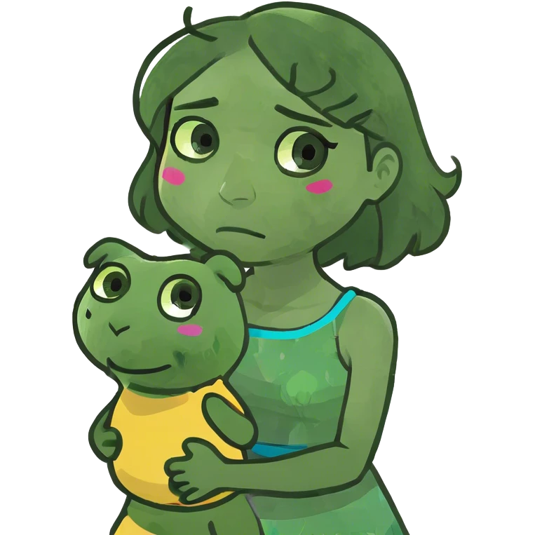 arms crossed holding neck crying girl emoji