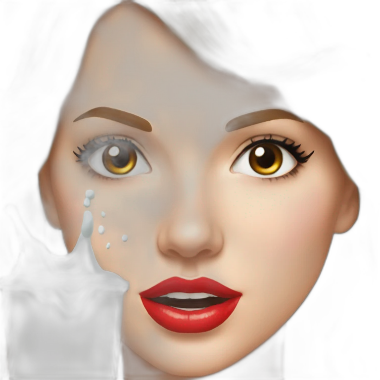 taylor-swift-selfie-milk-on-face-dripping emoji