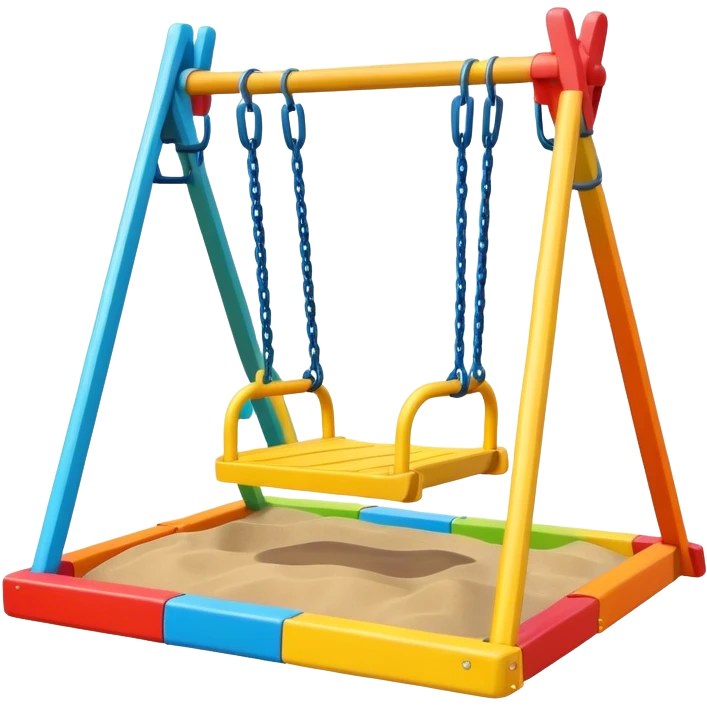 children's swing and sandbox emoji