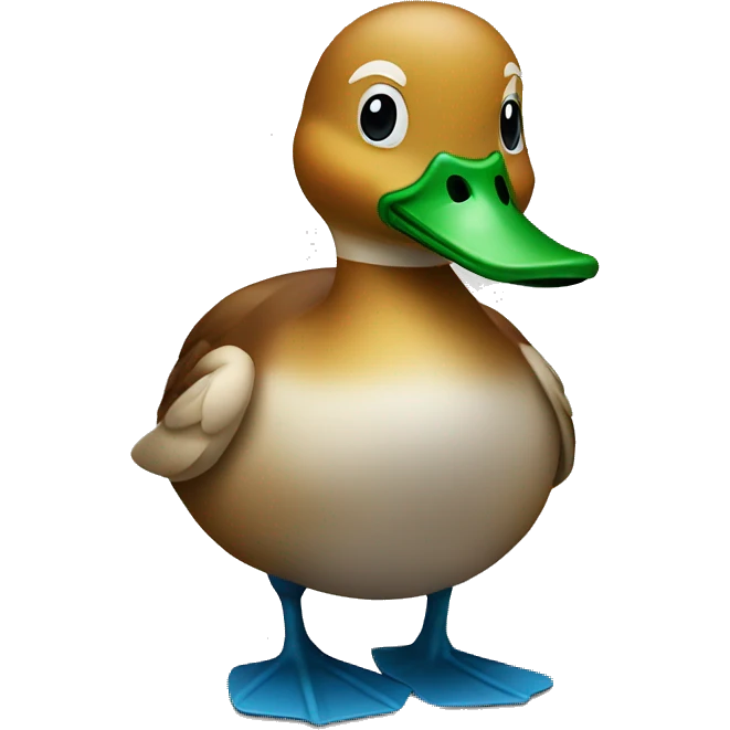 Duck that just got autocorrected emoji