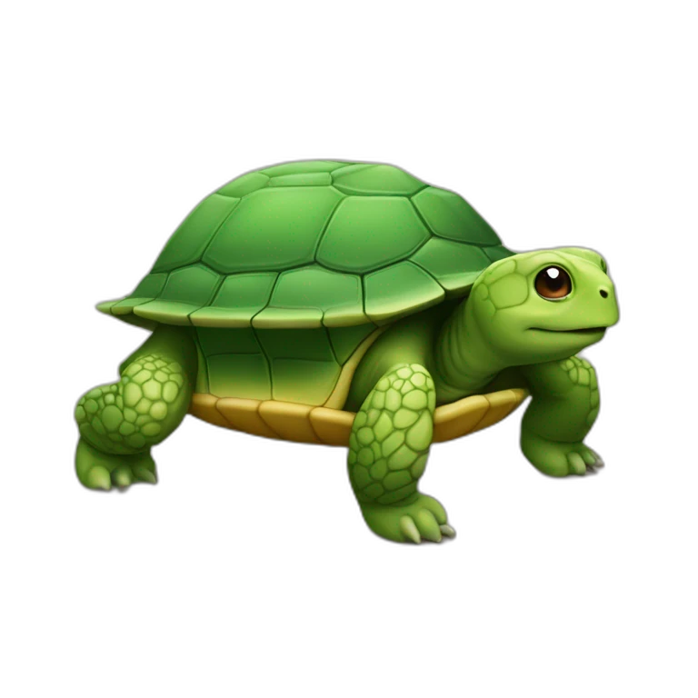 tortue sur une tortue emoji