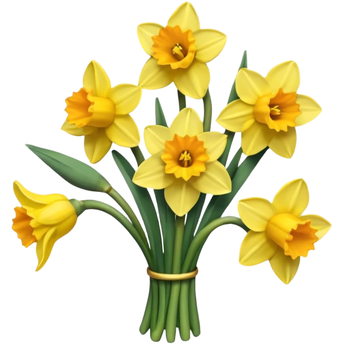 a bunch of daffodils emoji