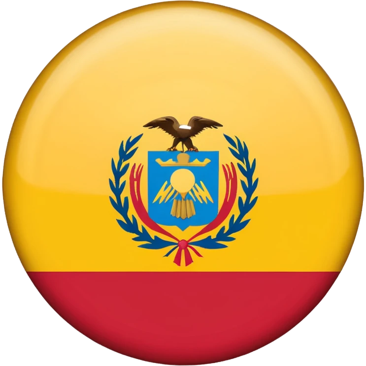 Bandera de colombia circular emoji