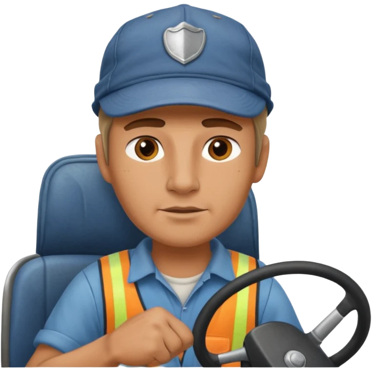 truck driver realystic high quality emoji
