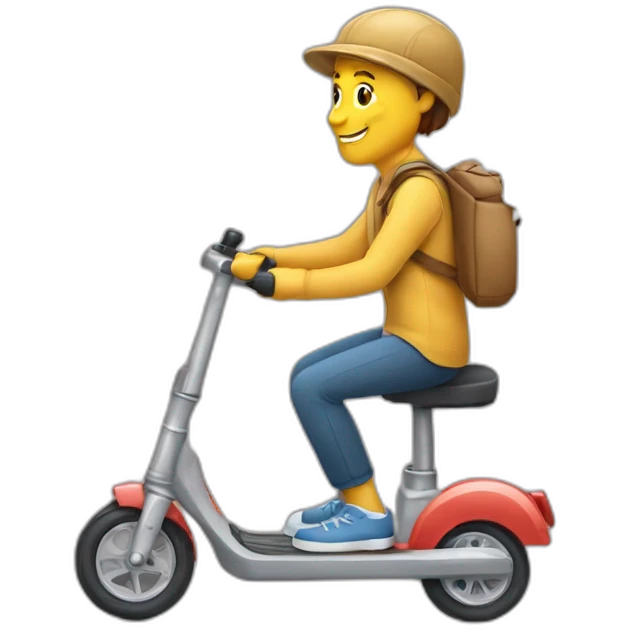 Faire de la trottinette emoji