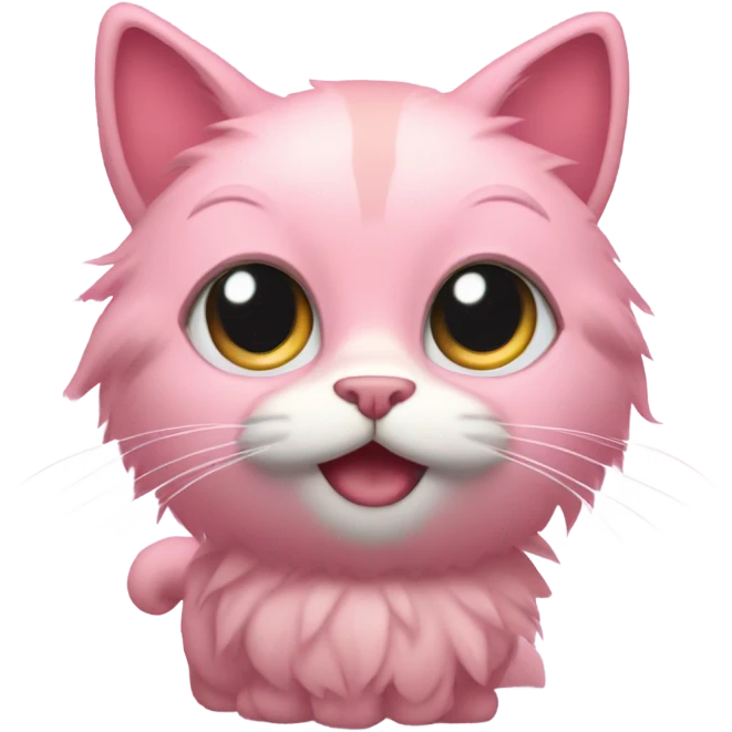 Pink cat emoji
