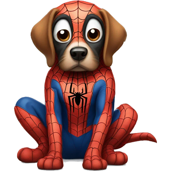 DOG SPIDER MAN emoji