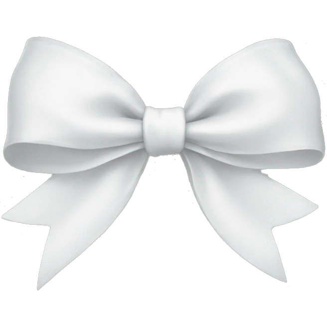 White bow emoji