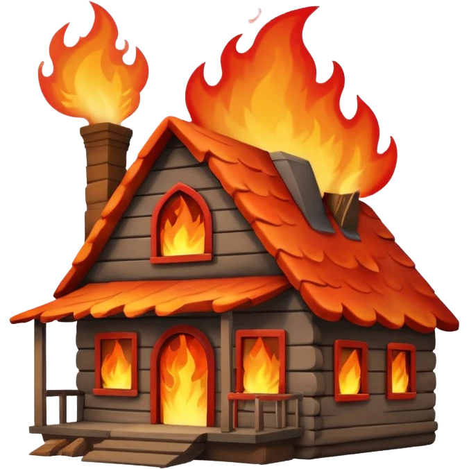 house fire emoji