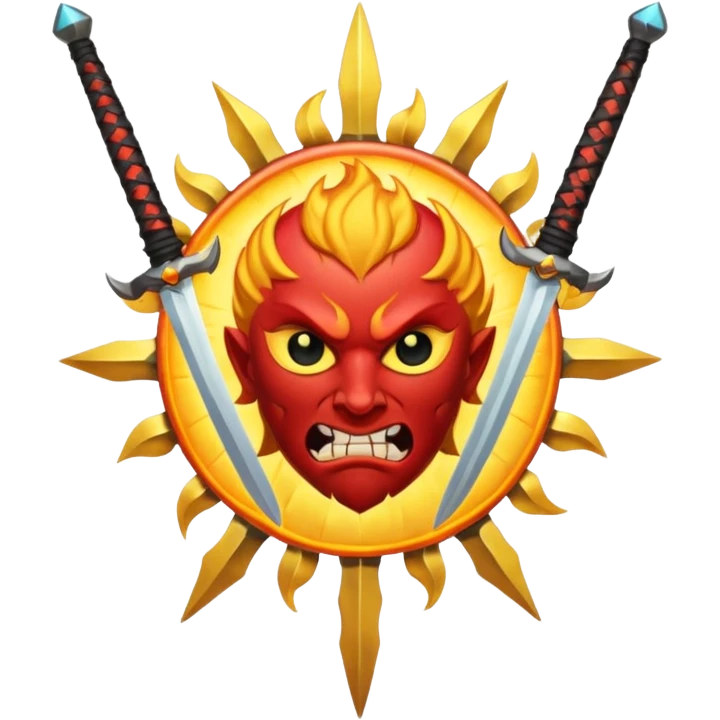 swordss sun beathing demon slayer style emoji