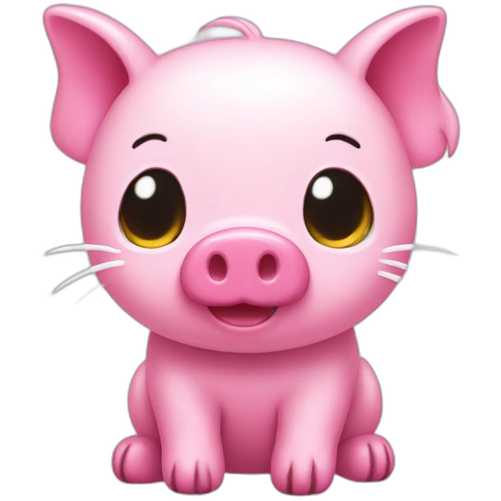 hello kitty pig emoji