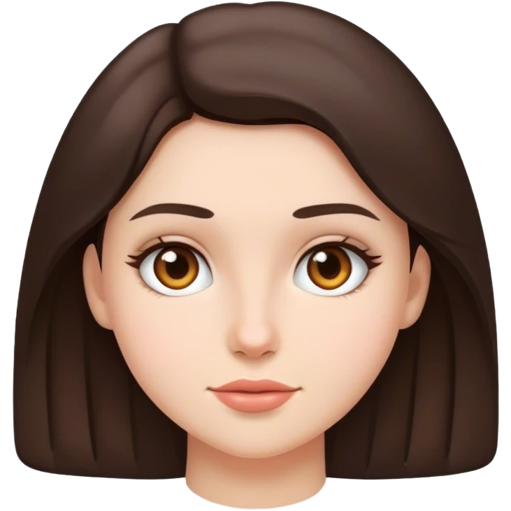 brunette clean girl emoji