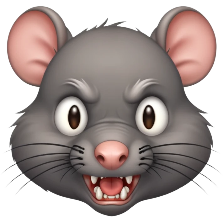 Angry rat emoji