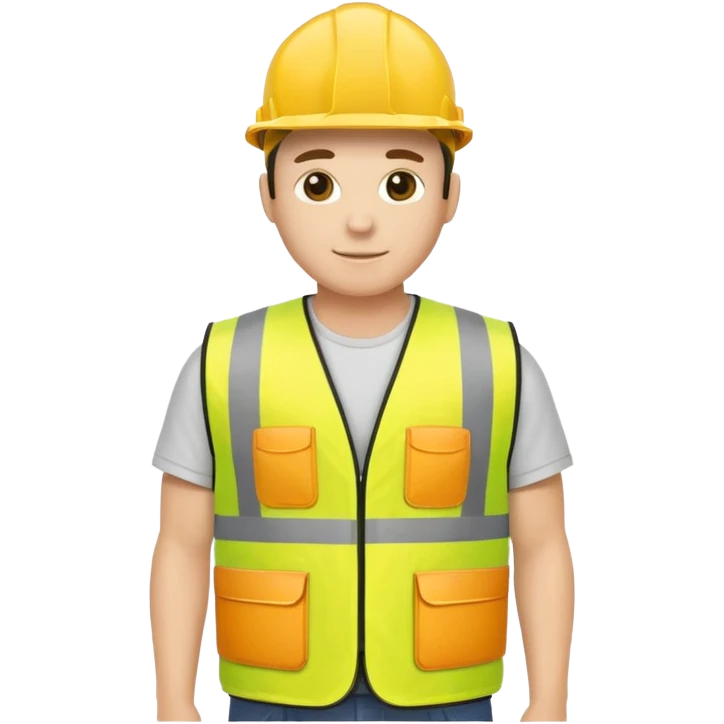 create a realistic emoji of a small construction worker vest emoji