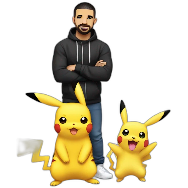 drake and pikachu emoji