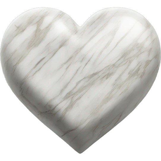 Marble heart emoji