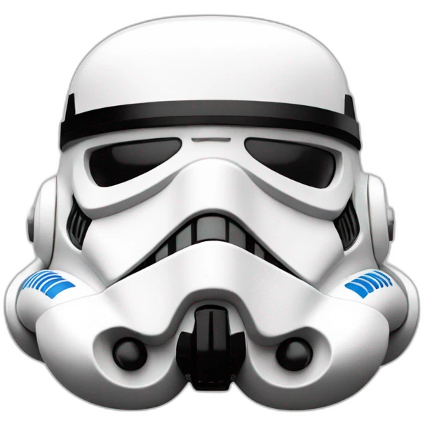 Lego stormtrooper face emoji