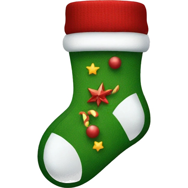 Christmas sock emoji