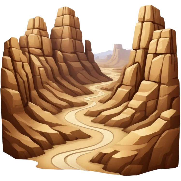 Brown and beige desert canyon  emoji