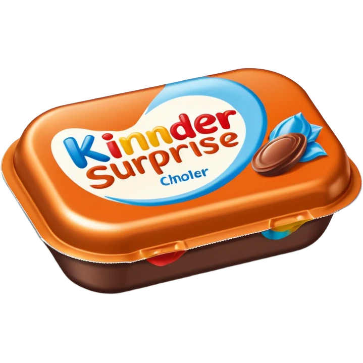 Cream chocolates Kinder surprise  emoji