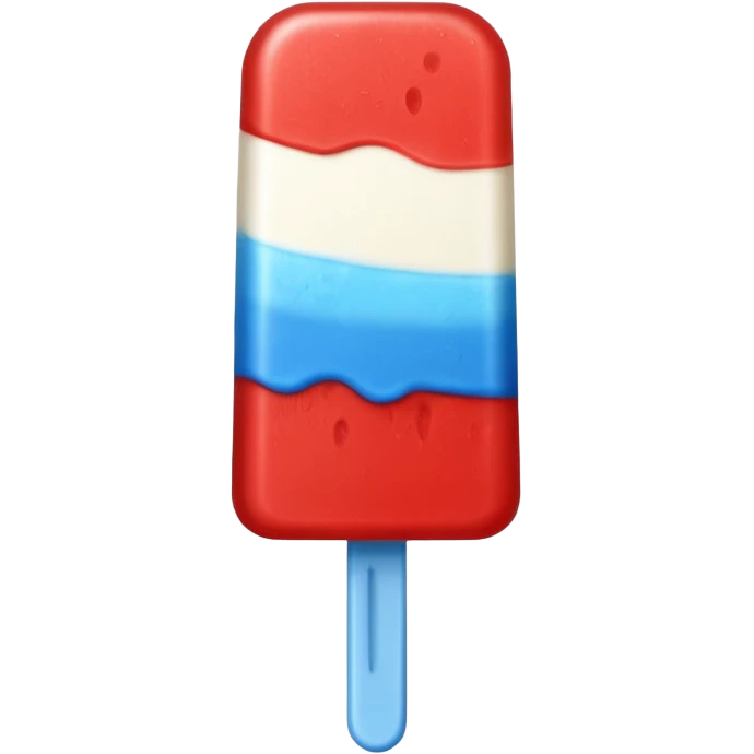 Red, white, and blue popsicle  emoji