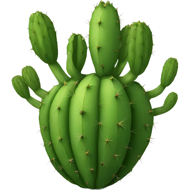 single round Nopal without pot emoji